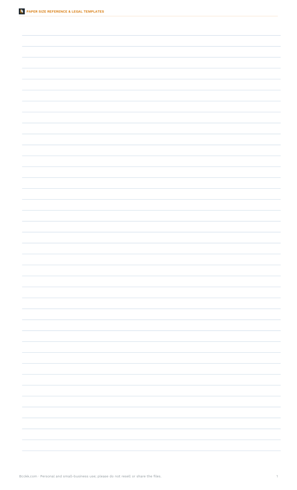 Preview of Printable Legal Lined and Grid Paper